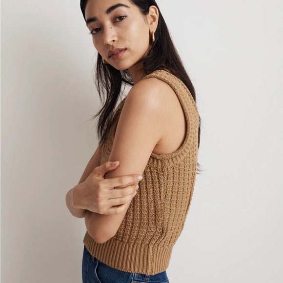 Madewell Textured-Stitch Sweater Tank - Picture 3 of 7